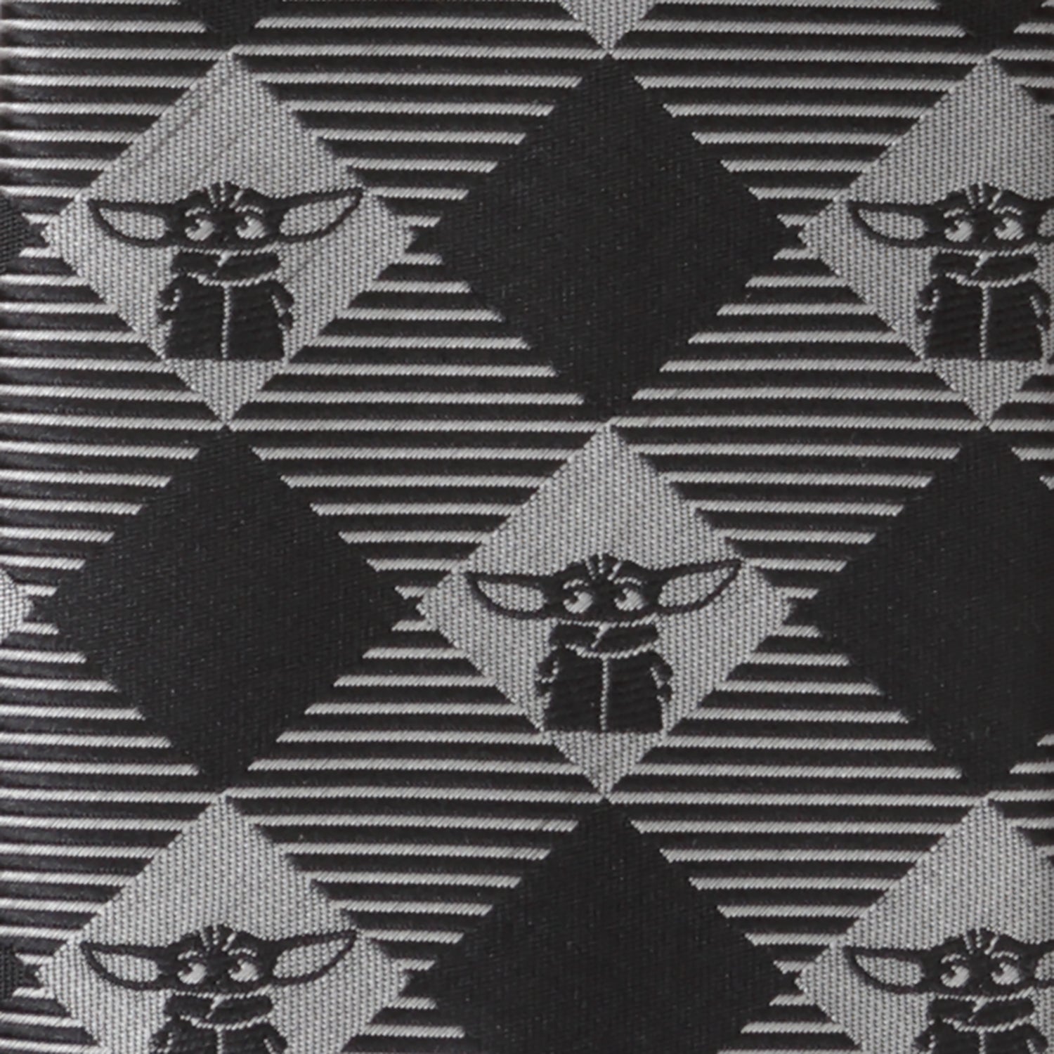 Star Wars Grogu Black Plaid Tie by Cufflinks.com