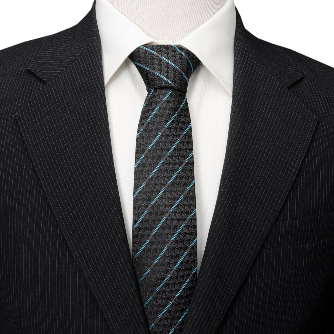 Star Wars Obi-Wan Kenobi LIGHTSABER Pattern Black Tie by Cufflinks.com