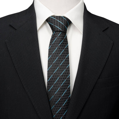 Star Wars Obi-Wan Kenobi LIGHTSABER Pattern Black Tie by Cufflinks.com