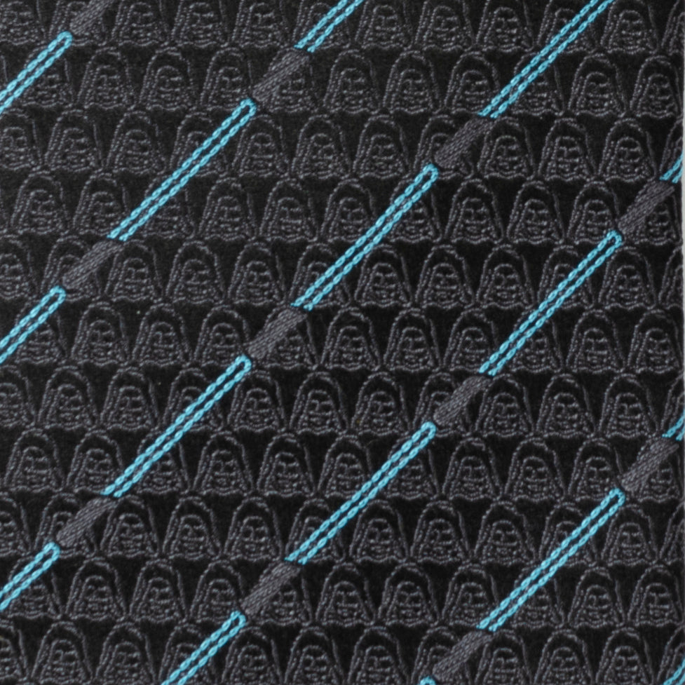 Star Wars Obi-Wan Kenobi LIGHTSABER Pattern Black Tie by Cufflinks.com