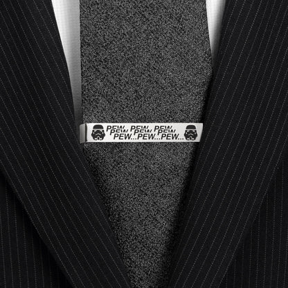 Star Wars Stormtrooper Pew Pew Pew Tie Bar by Cufflinks.com