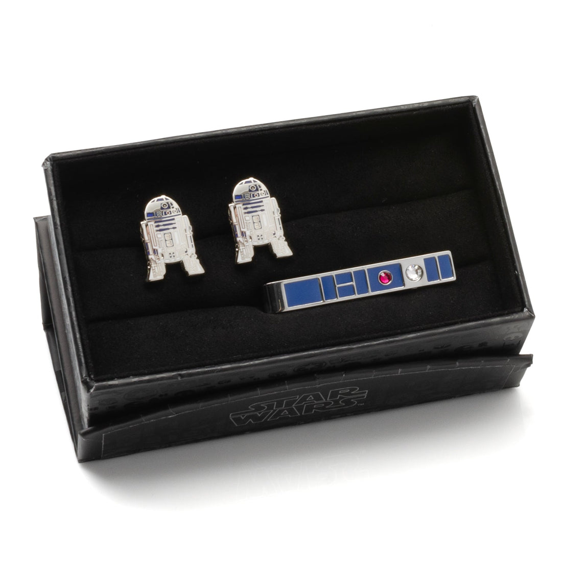 Star Wars R2-D2 Cufflinks and Blue Tie Bar Gift Set
