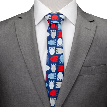 Star Wars R2-D2 Red, White, and Blue Tie by Cufflinks.com