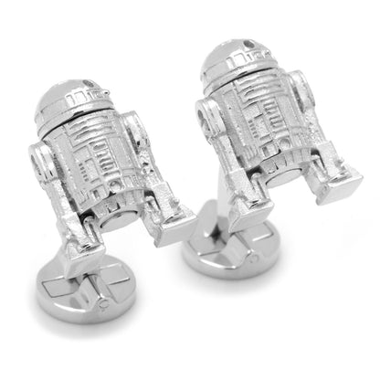 Star Wars R2-D2 Sterling Silver 3D Cufflinks by Cufflinks.com