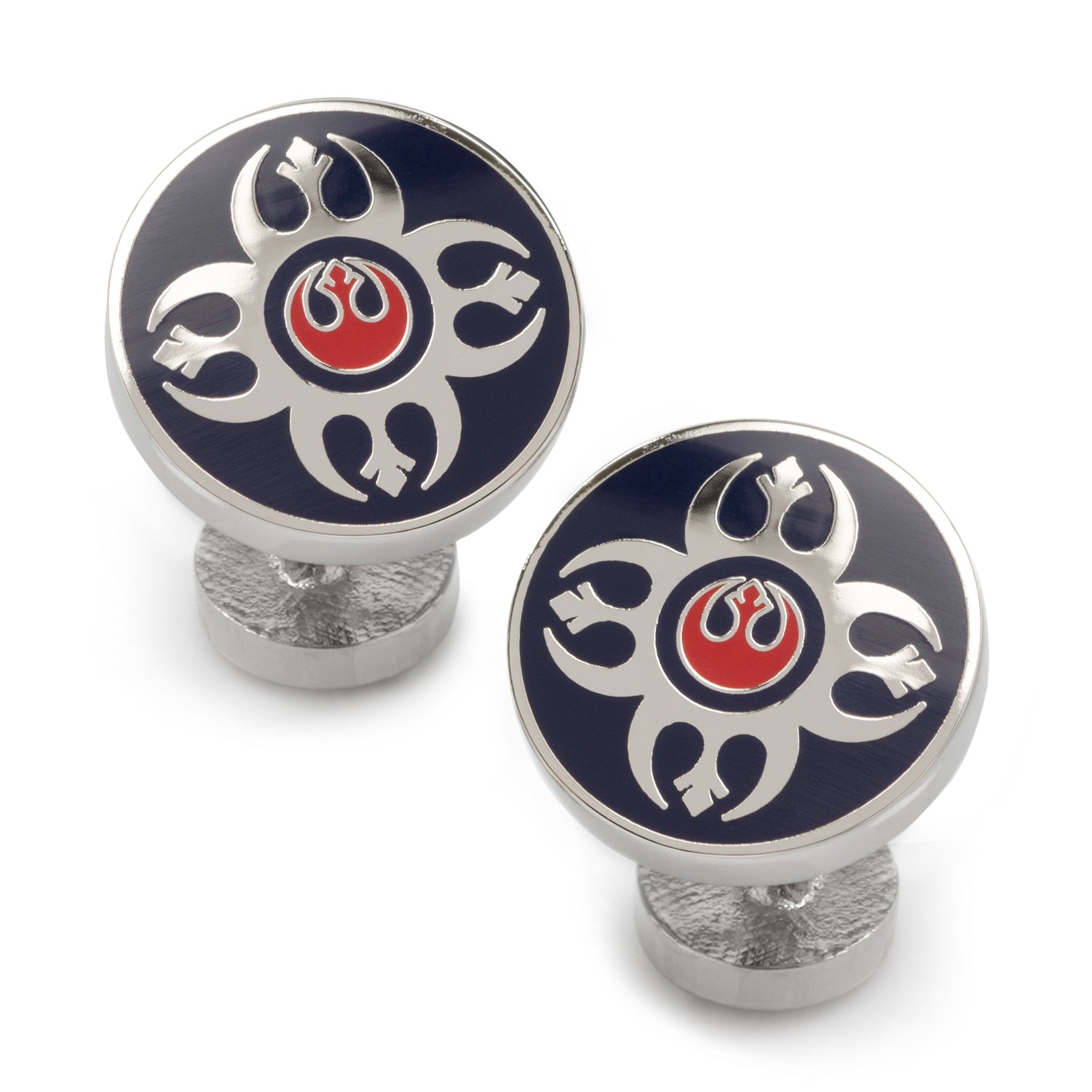 Star Wars Rebel Alliance Starbird Crest Blue and Red Cufflinks by Cufflinks.com