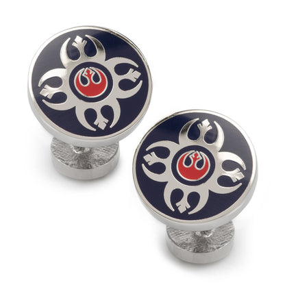 Star Wars Rebel Alliance Starbird Crest Blue and Red Cufflinks by Cufflinks.com