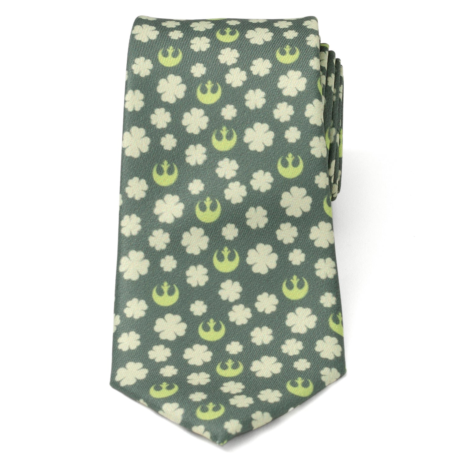 Star Wars Rebel Alliance Crest and Shamrock Green Tie by Cufflinks.com
