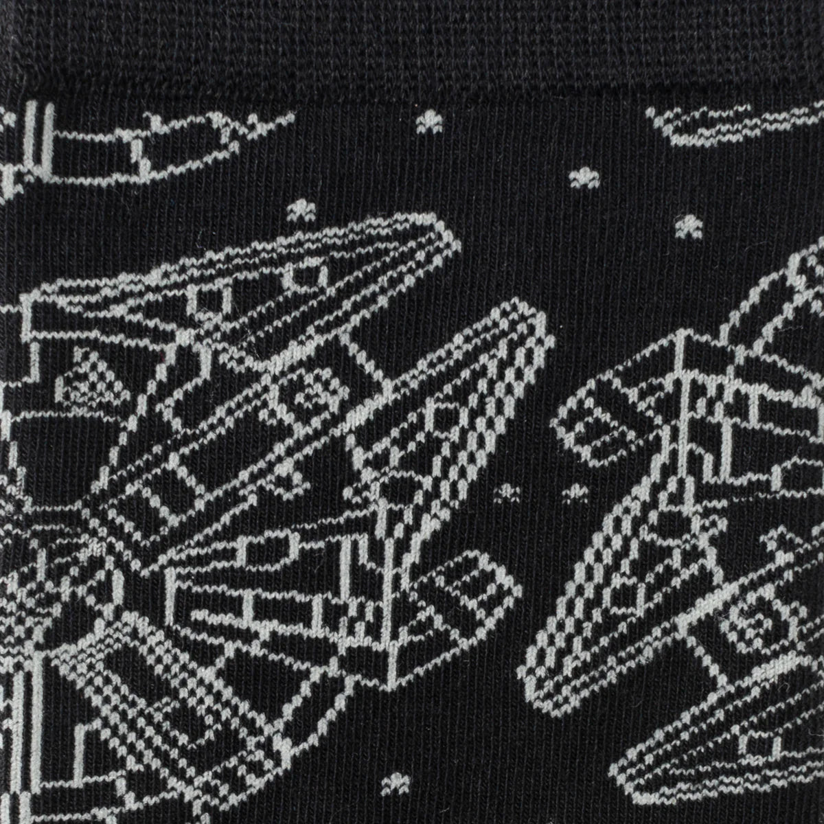 Star Wars Millennium Falcon Black Dress Socks and Lapel Pin Gift Set by Cufflinks.com