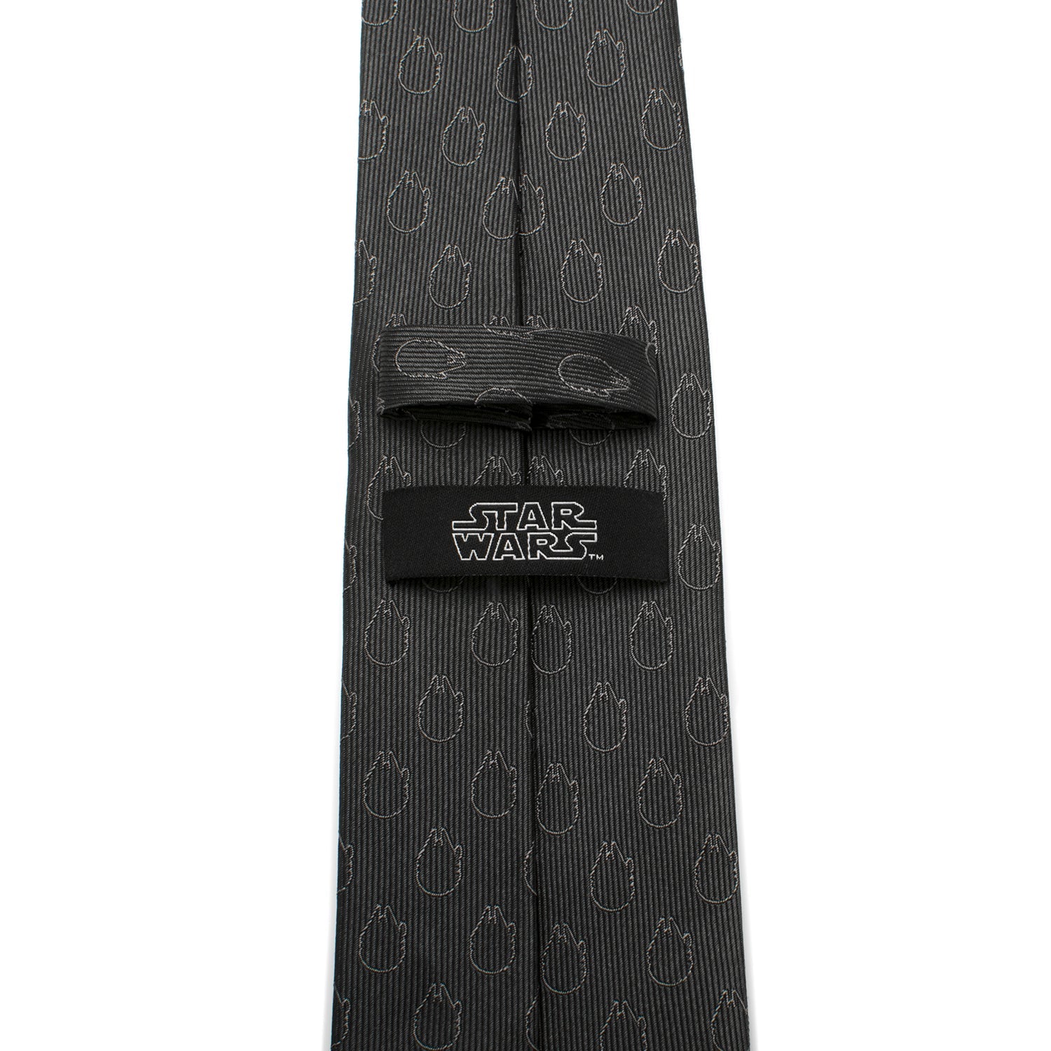 Star Wars Rebel Alliance and Millennium Falcon Gray Tie with Red Crest by Cufflinks.com