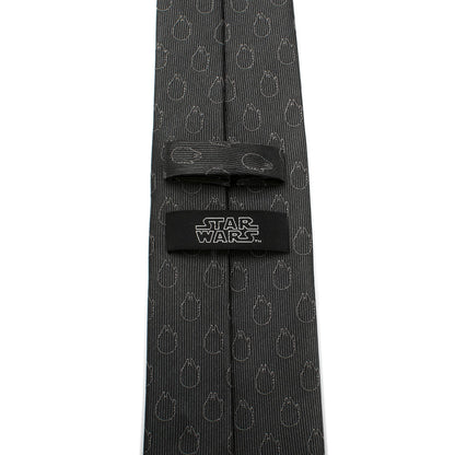 Star Wars Rebel Alliance and Millennium Falcon Gray Tie with Red Crest by Cufflinks.com
