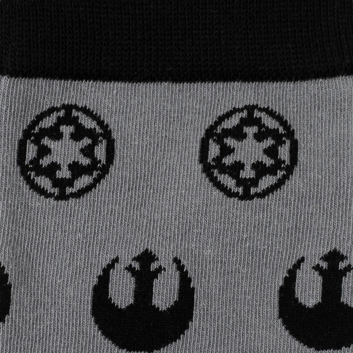 Star Wars Rebel Alliance Starbird Crest and Imperial Crest Gray Dress Socks and Lapel Pin Gift Set by Cufflinks.com
