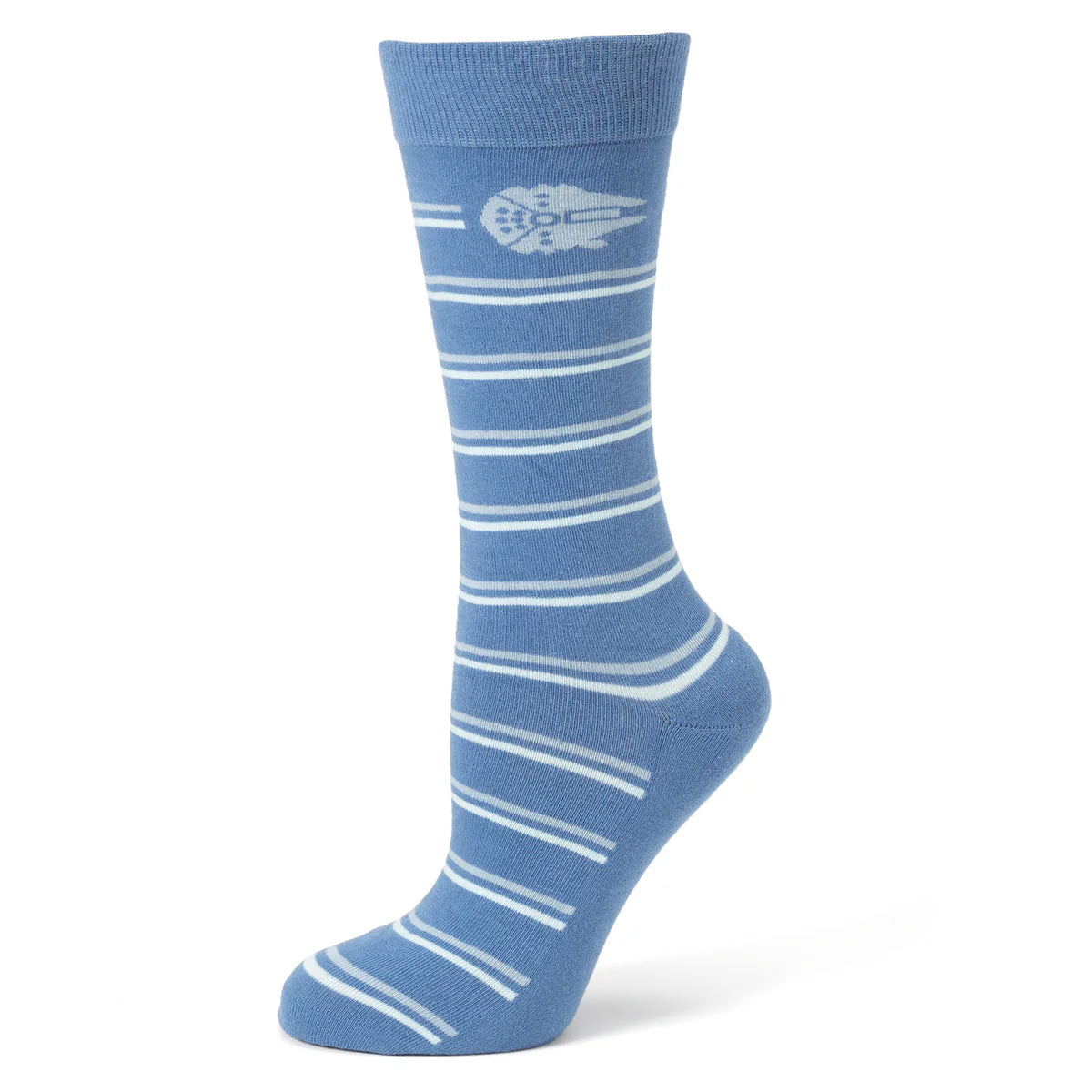 Star Wars Millennium Falcon Blue Striped Socks by Cufflinks.com