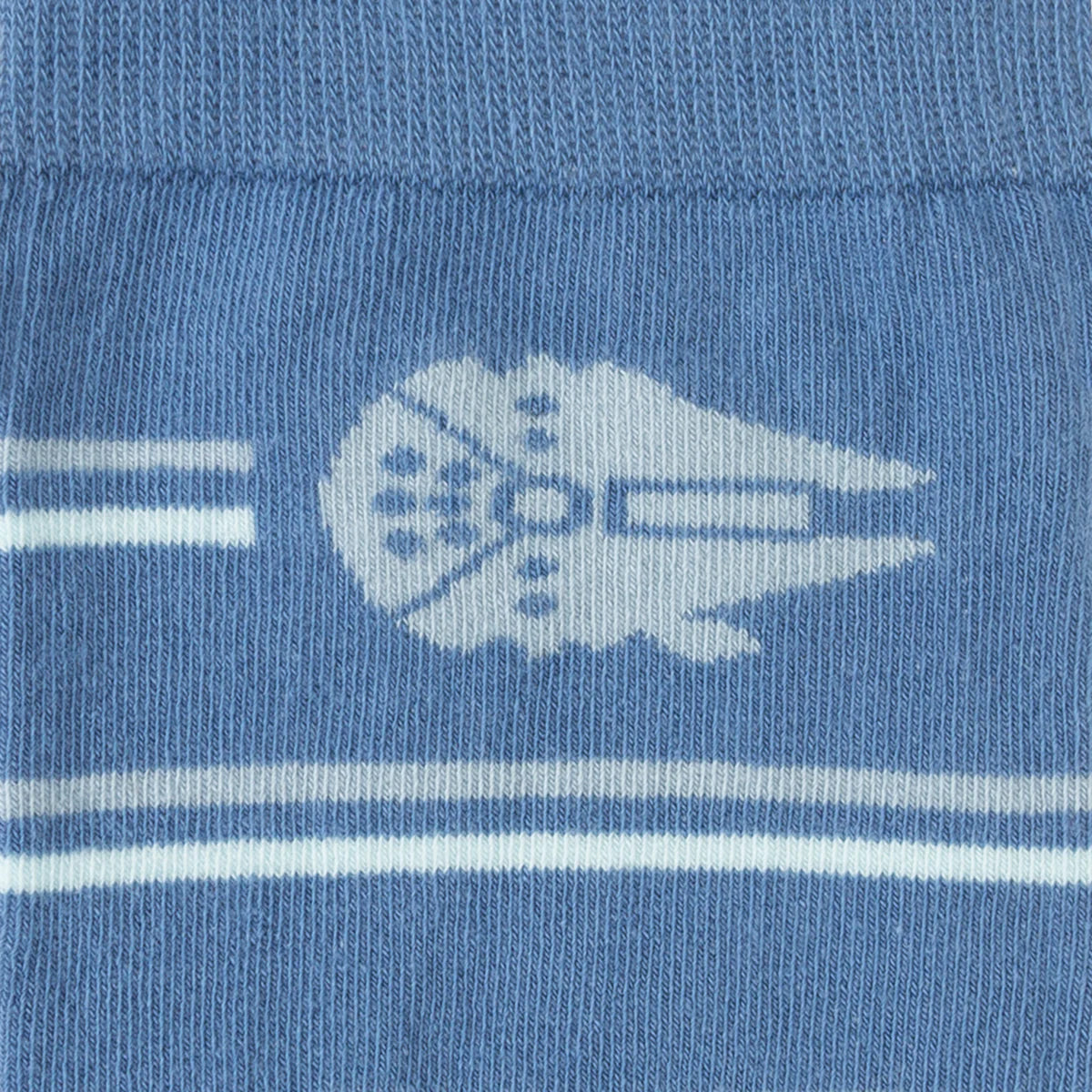 Star Wars Millennium Falcon Blue Striped Socks by Cufflinks.com