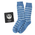 Star Wars Millennium Falcon Blue Striped Socks by Cufflinks.com