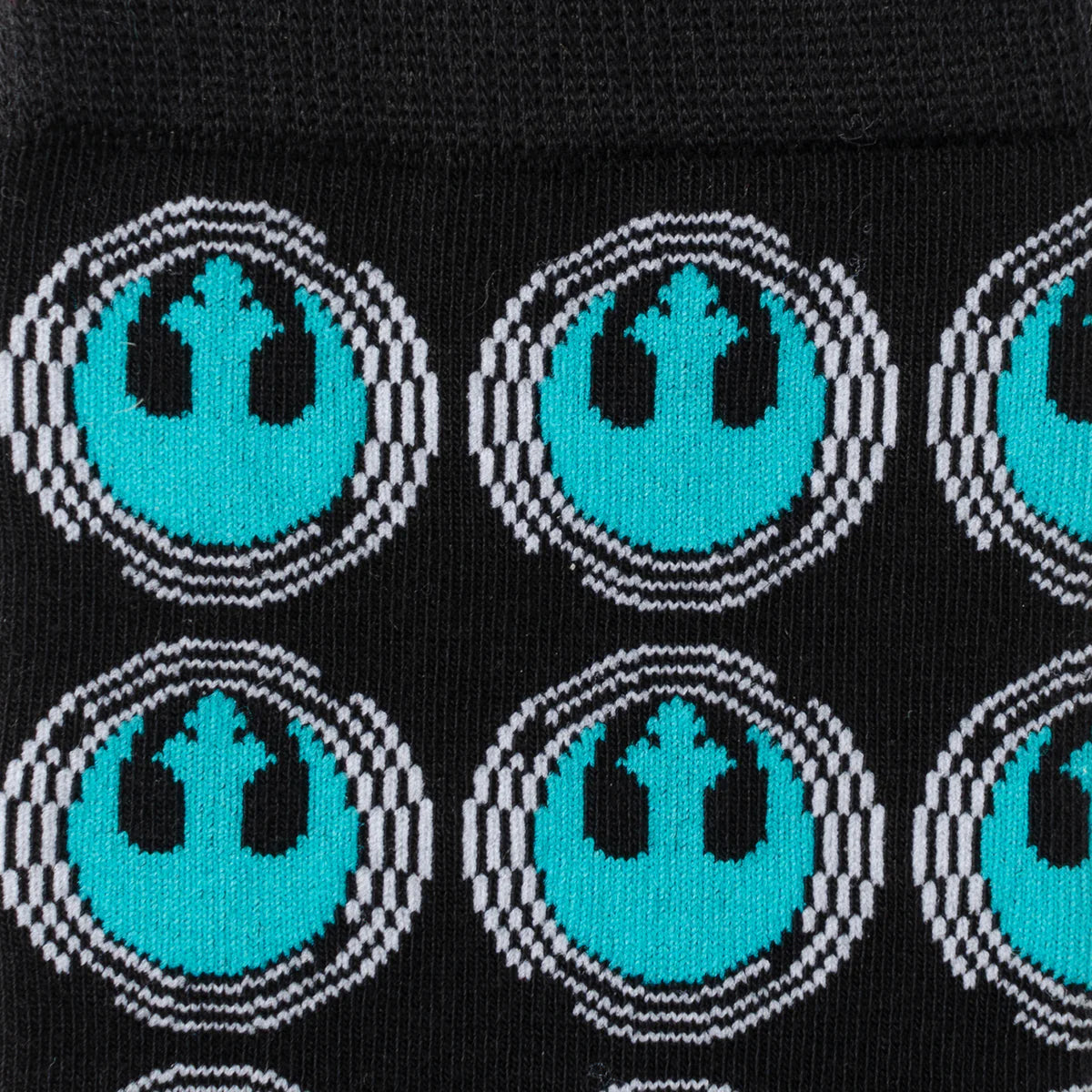 Star Wars Rebel Alliance Crest Teal and Black Dress Socks and Lapel Pin Gift Set by Cufflinks.com