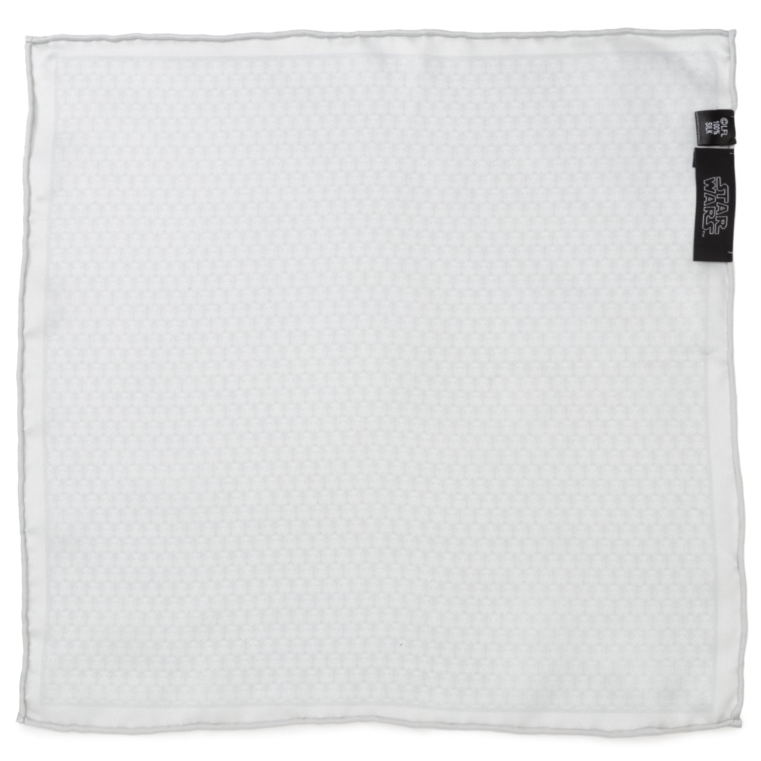 Star Wars Stormtrooper White Silk Pocket Square by Cufflinks.com