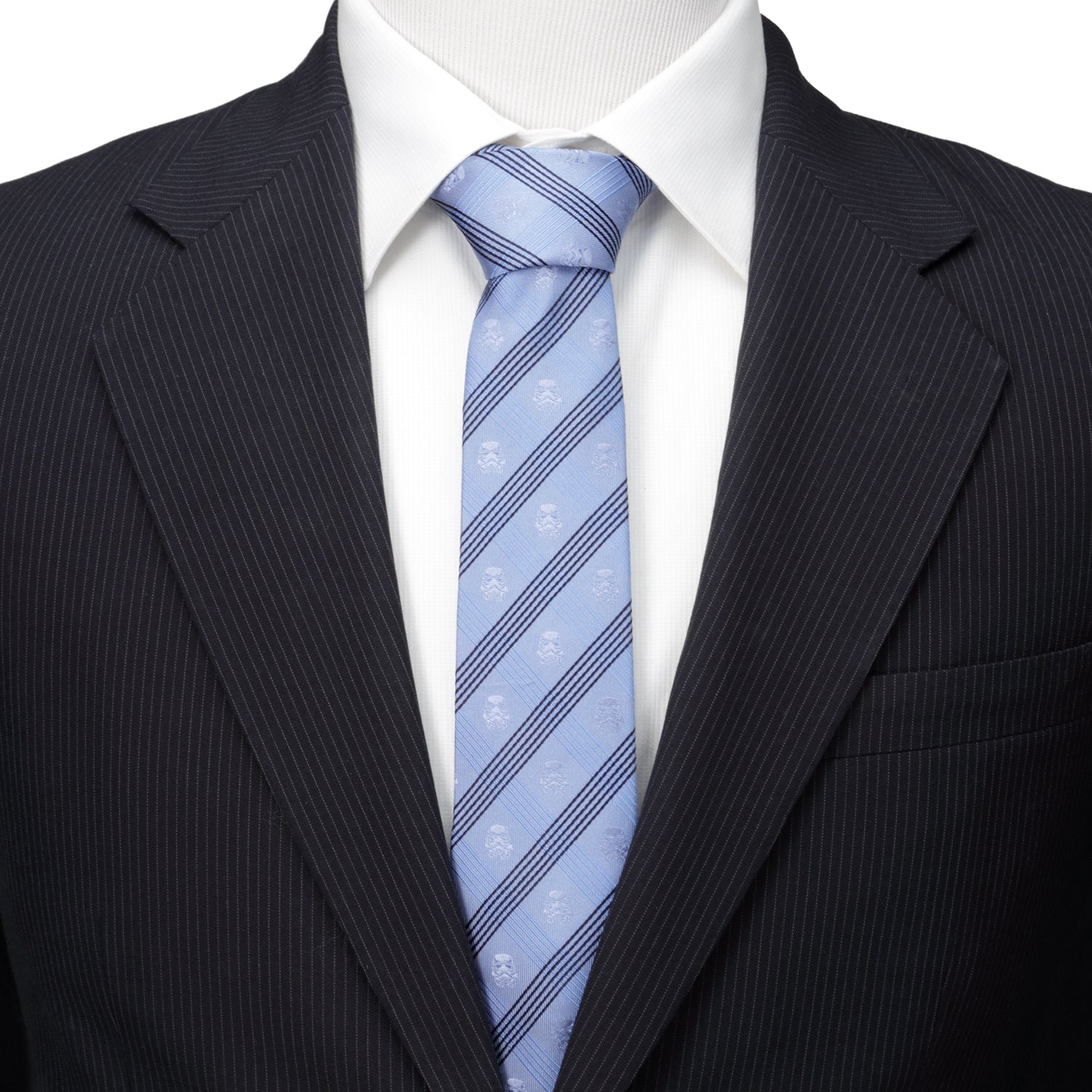 Star Wars Stormtrooper Blue Plaid Tie by Cufflinks.com