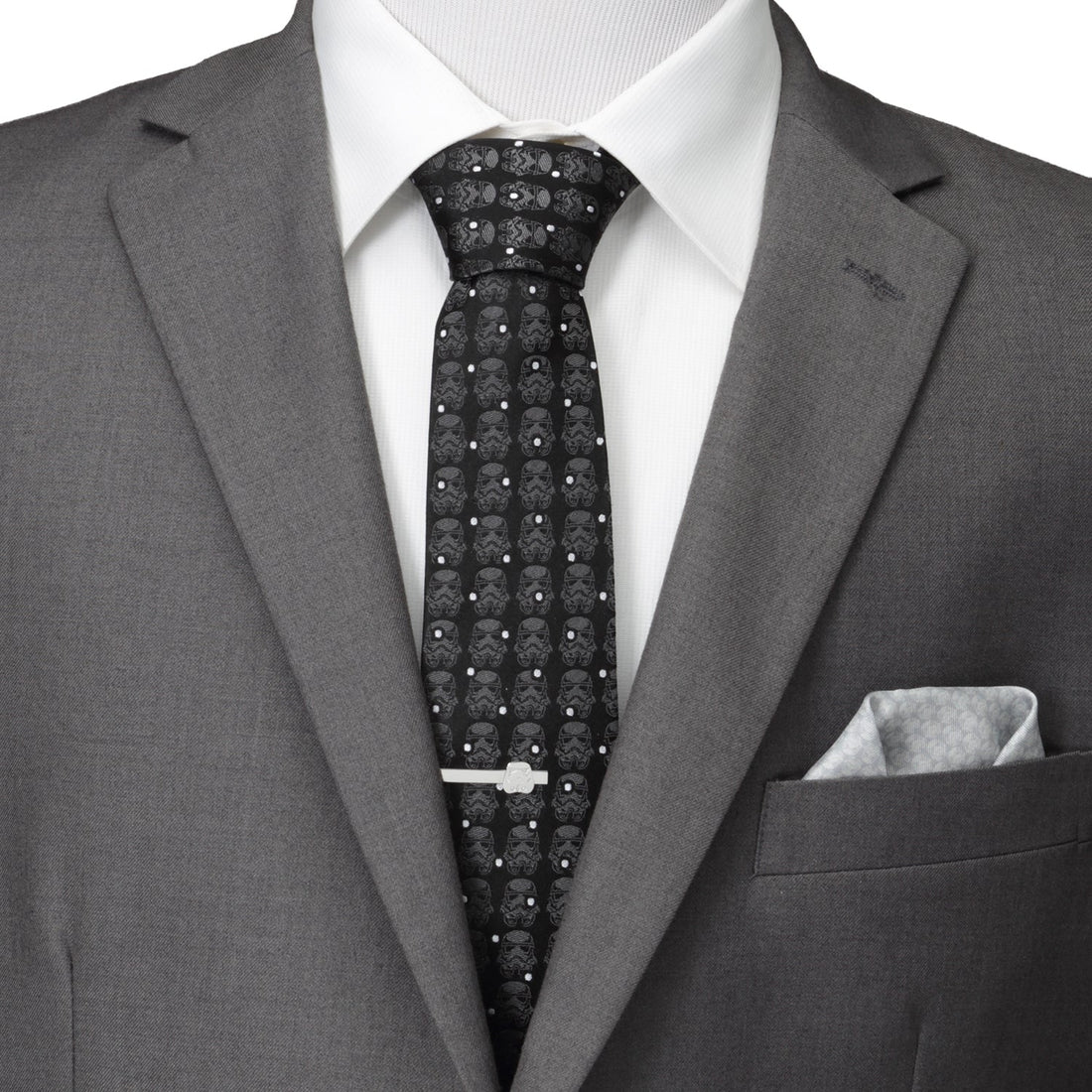 Star Wars Stormtrooper Dotted Black Tie by Cufflinks.com