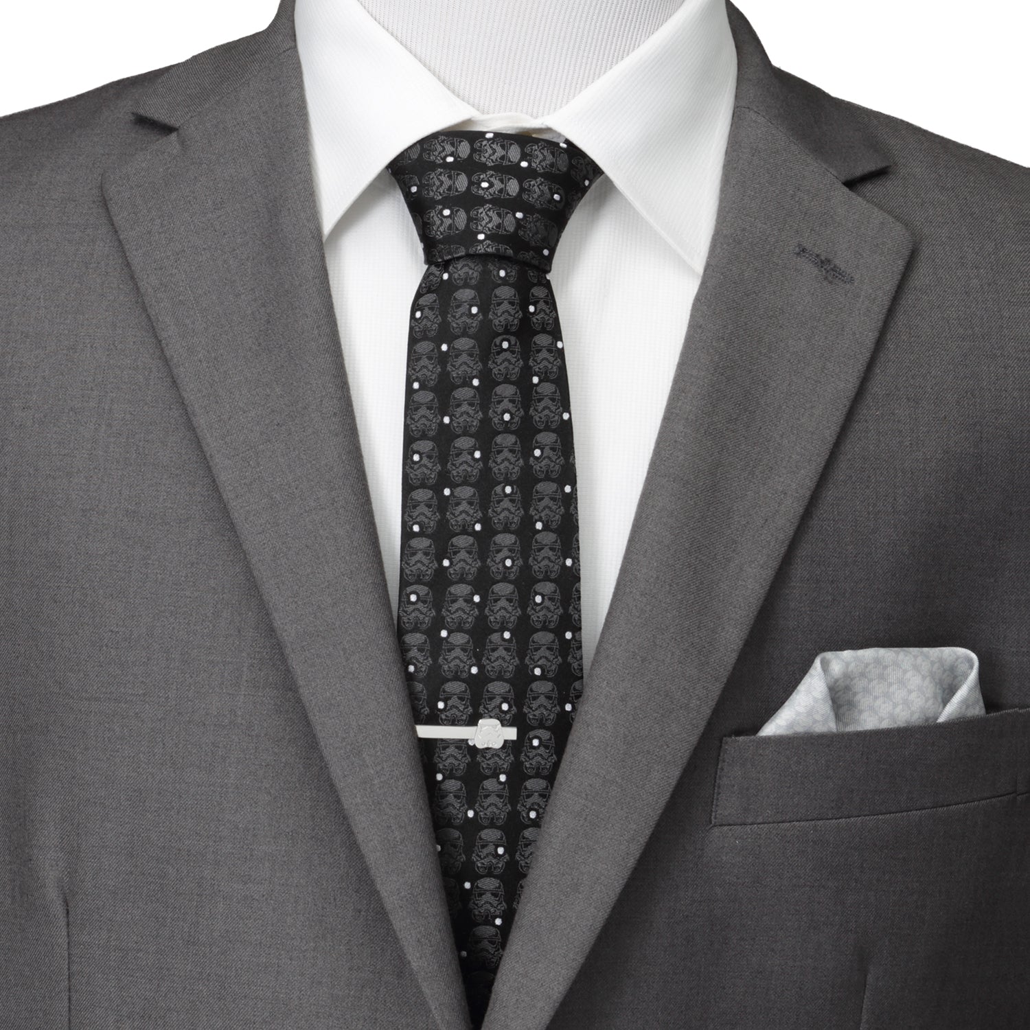 Star Wars Stormtrooper Dotted Black Tie by Cufflinks.com