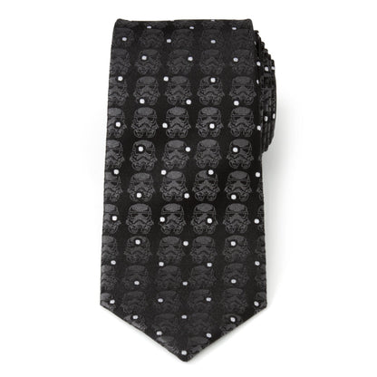 Star Wars Stormtrooper Dotted Black Tie by Cufflinks.com