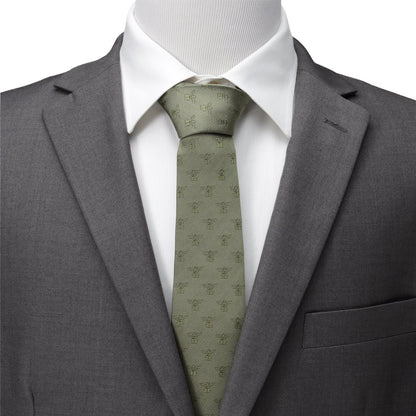 Star Wars Grogu Sage Green Tie by Cufflinks.com