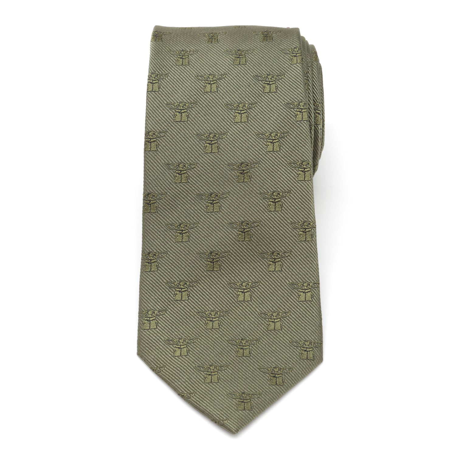 Star Wars Grogu Sage Green Tie by Cufflinks.com