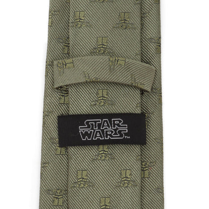 Star Wars Grogu Sage Green Tie by Cufflinks.com