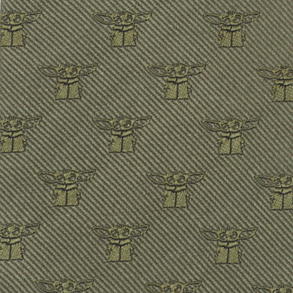 Star Wars Grogu Sage Green Tie by Cufflinks.com