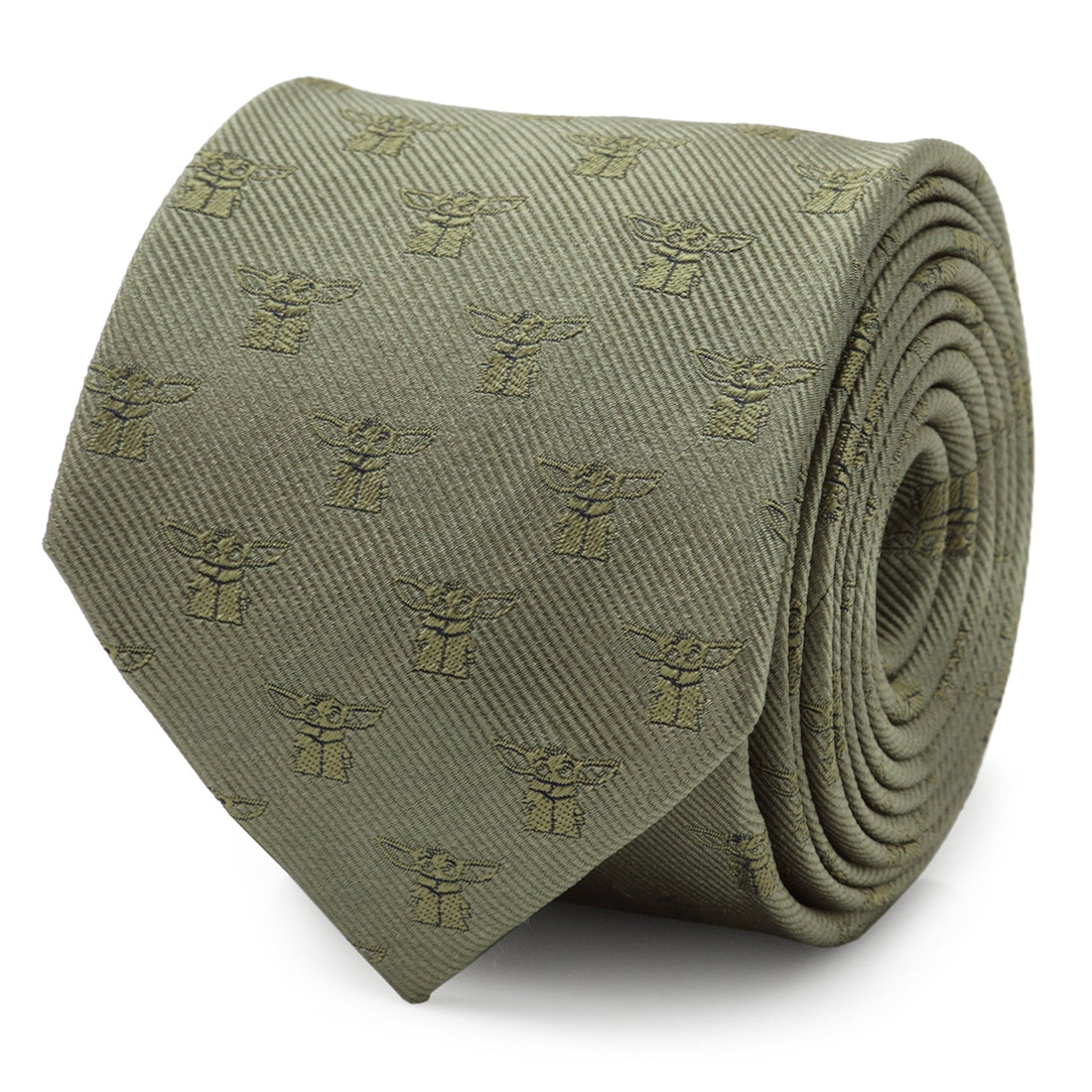 Star Wars Grogu Sage Green Tie by Cufflinks.com