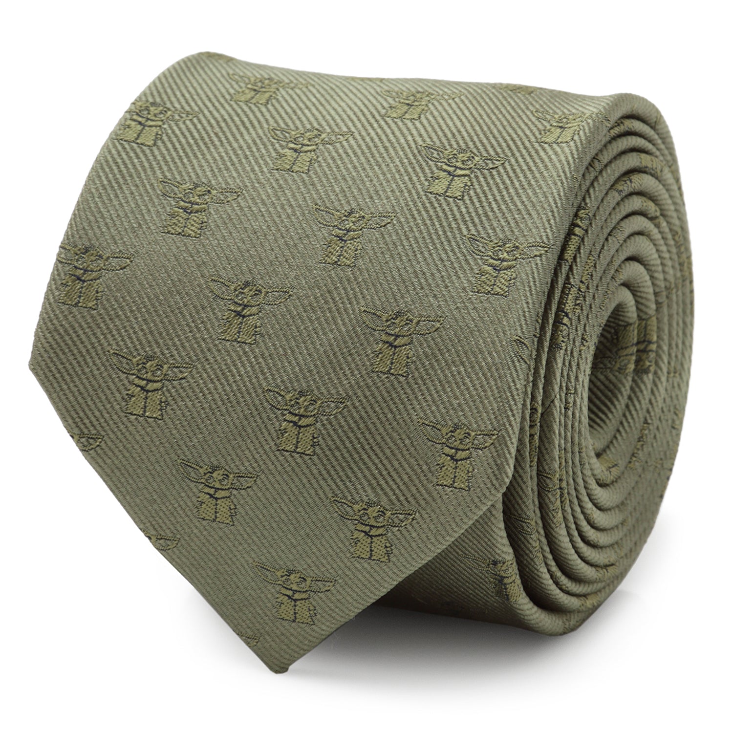 Star Wars Grogu Sage Green Tie by Cufflinks.com