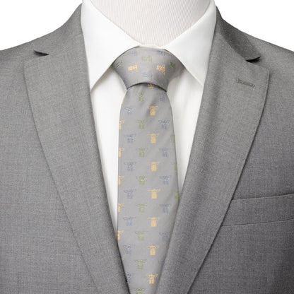 Star Wars Grogu Dotted Green Tie by Cufflinks.com