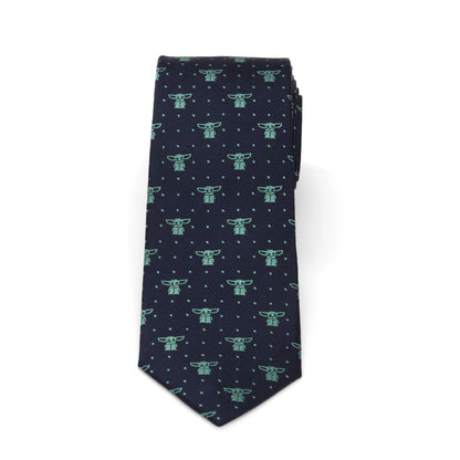 Star Wars Grogu Navy Dotted Tie by Cufflinks.com