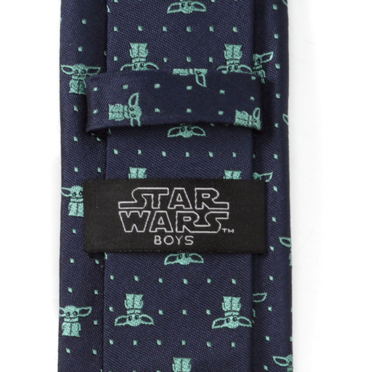 Star Wars Grogu Navy Dotted Tie by Cufflinks.com