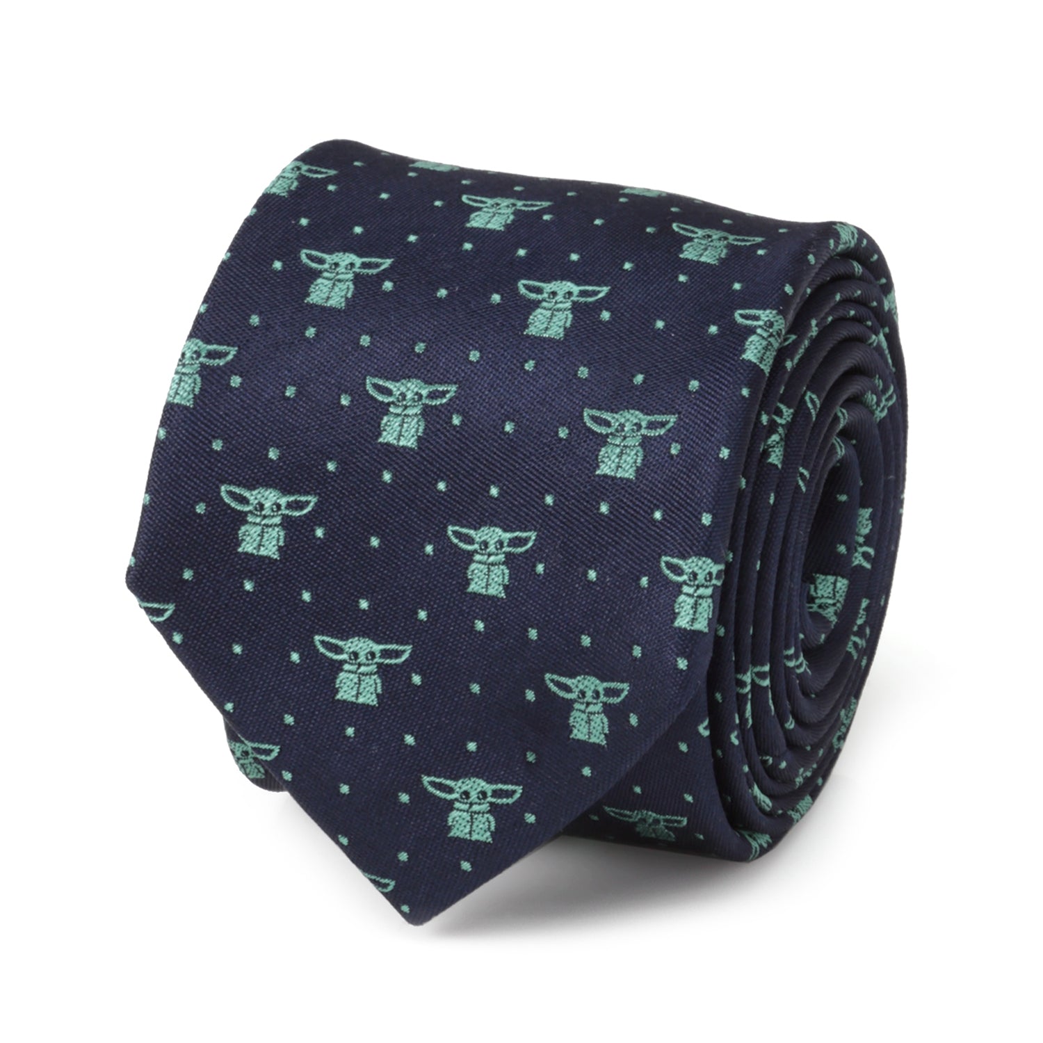 Star Wars Grogu Navy Dotted Tie by Cufflinks.com
