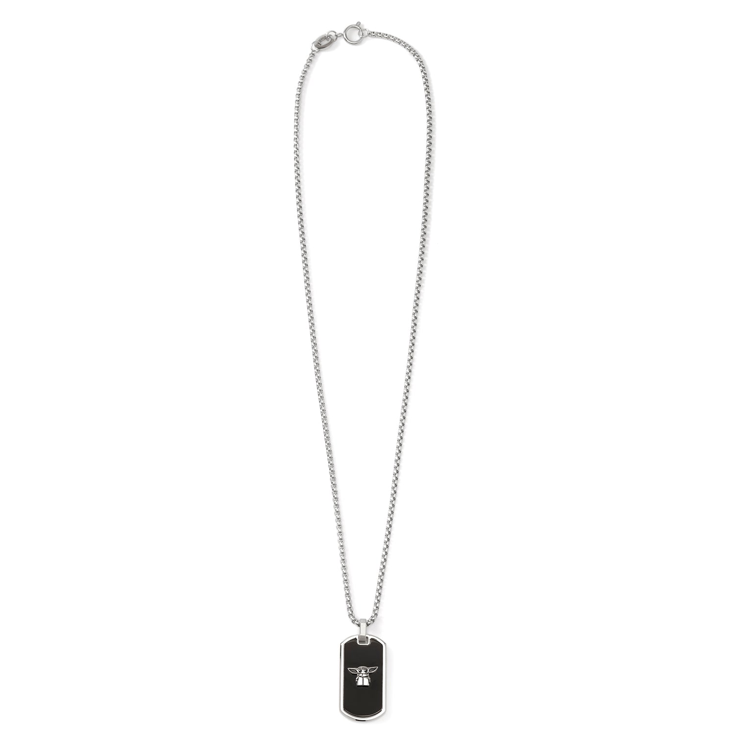 Star Wars Grogu Dog Tag Necklace by Cufflinks.com
