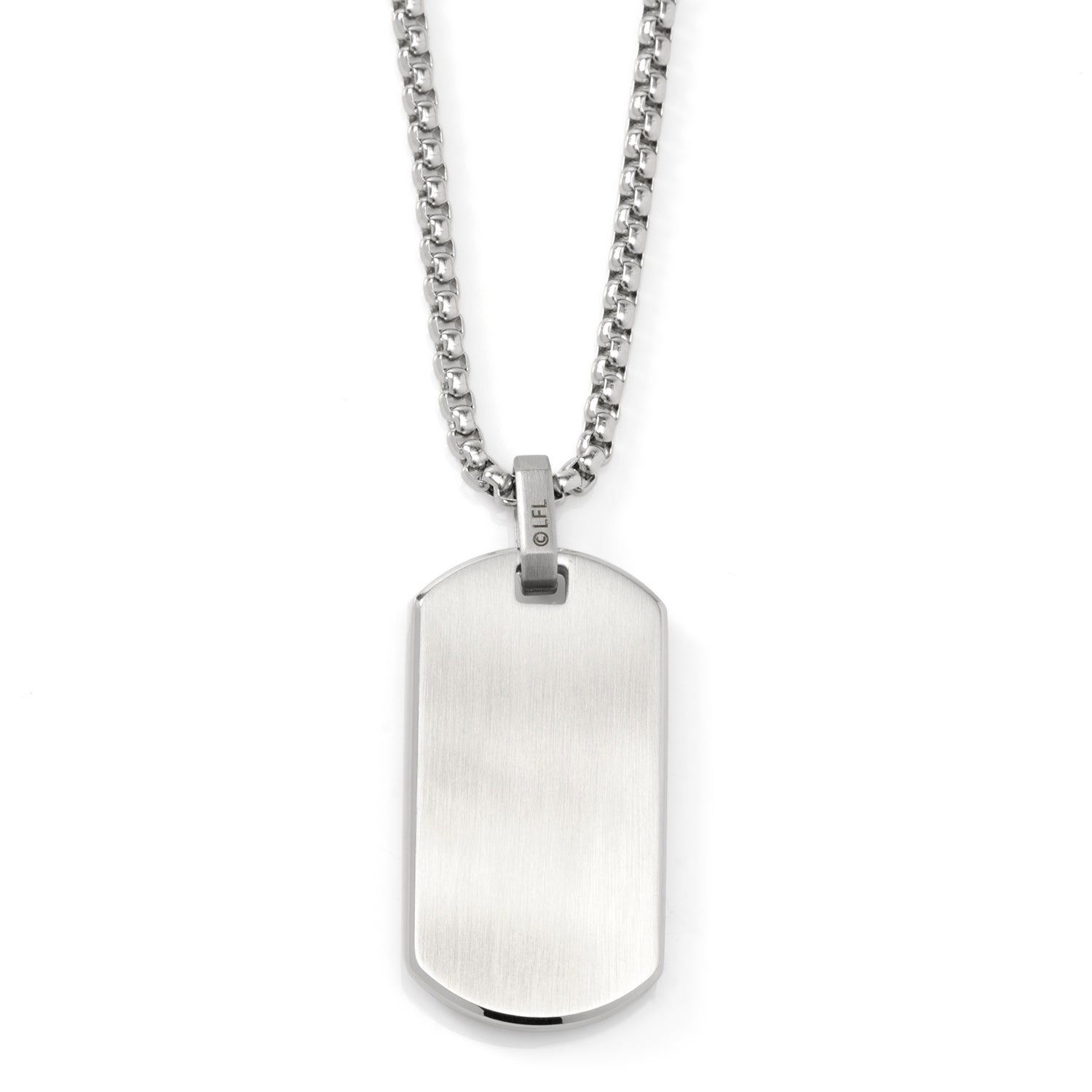 Star Wars Grogu Dog Tag Necklace by Cufflinks.com