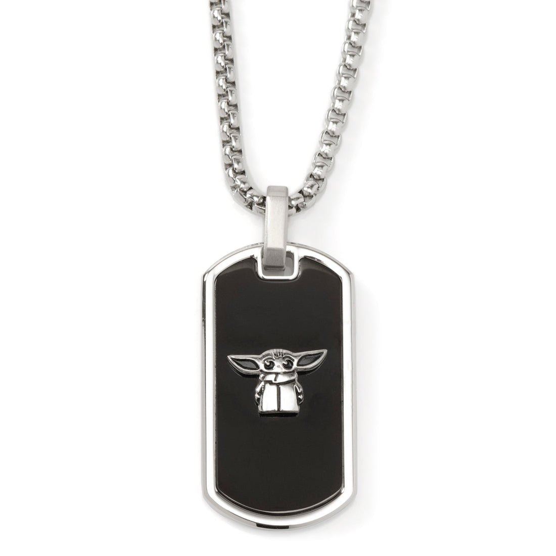 Star Wars Grogu Dog Tag Necklace by Cufflinks.com
