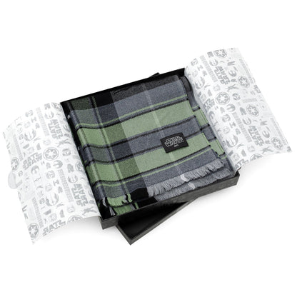 Star Wars Grogu Green and Black Scarf by Cufflinks.com