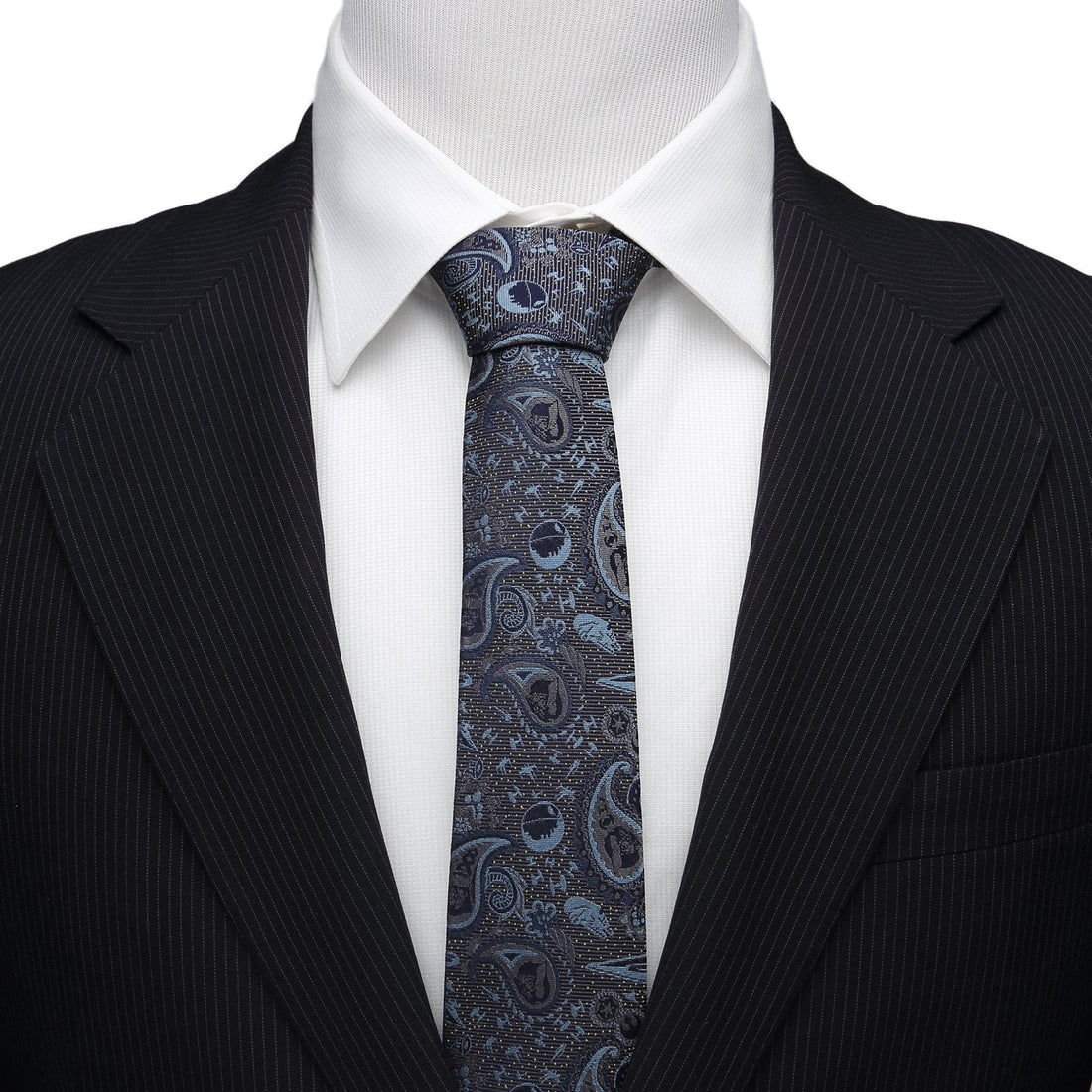 Star Wars Darth Vader Blue and Gray Paisley Tie  DestGlow