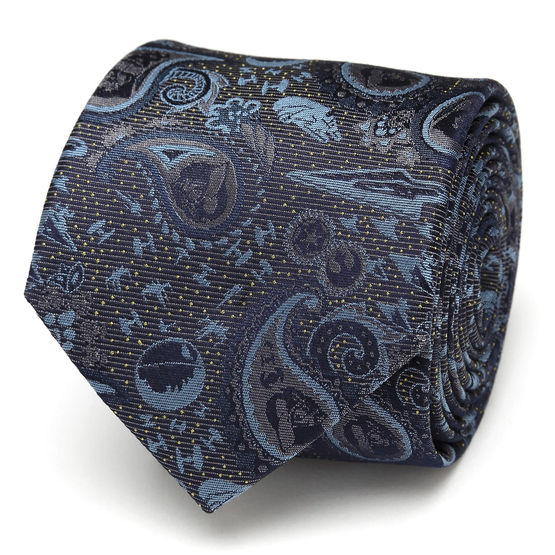 Star Wars Darth Vader Blue and Gray Paisley Tie  DestGlow