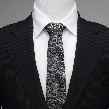 Star Wars Darth Vader Black and White Paisley Tie by Cufflinks.com