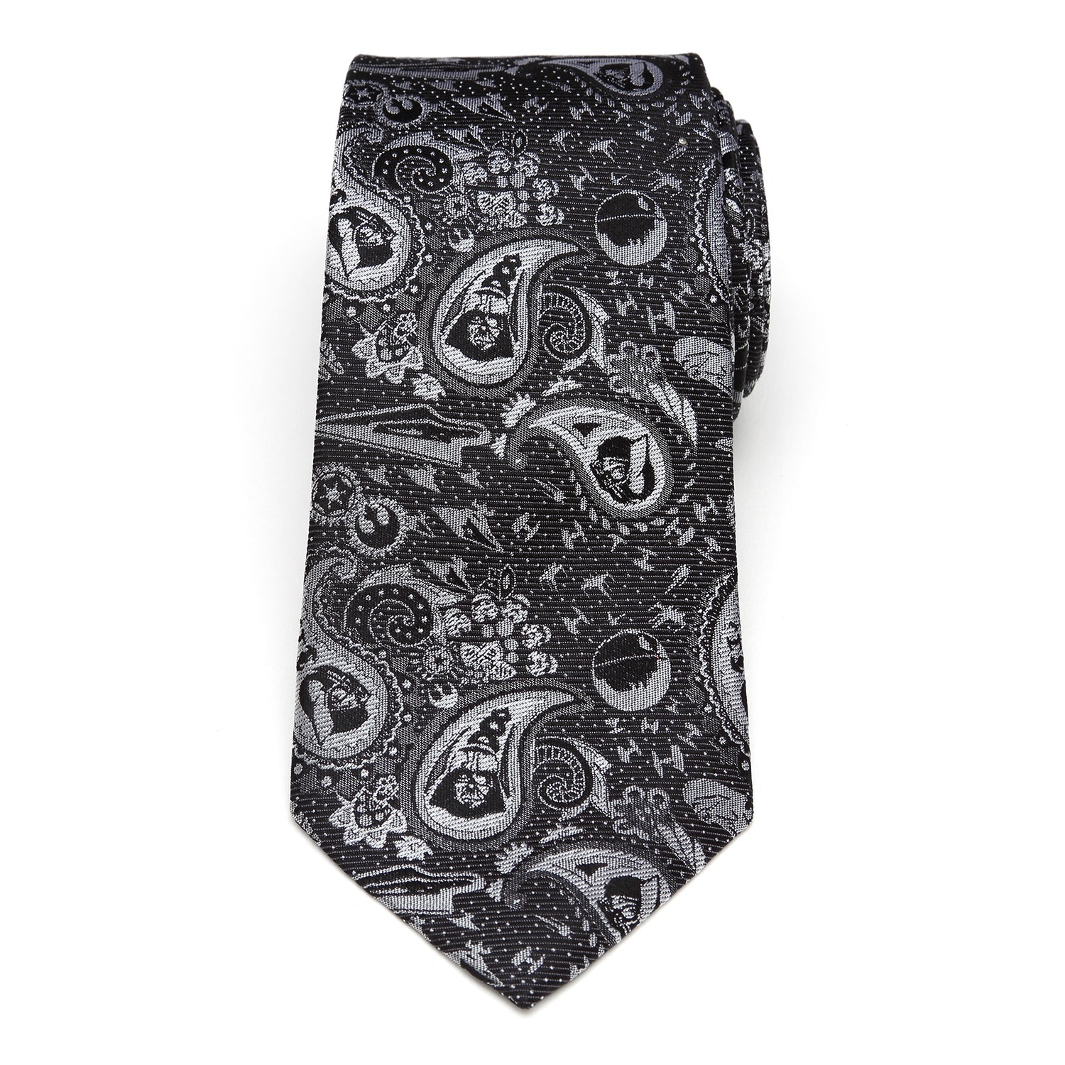 Star Wars Darth Vader Black and White Paisley Tie by Cufflinks.com