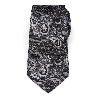 Star Wars Darth Vader Black and White Paisley Tie by Cufflinks.com