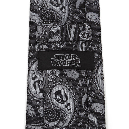 Star Wars Darth Vader Black and White Paisley Tie by Cufflinks.com