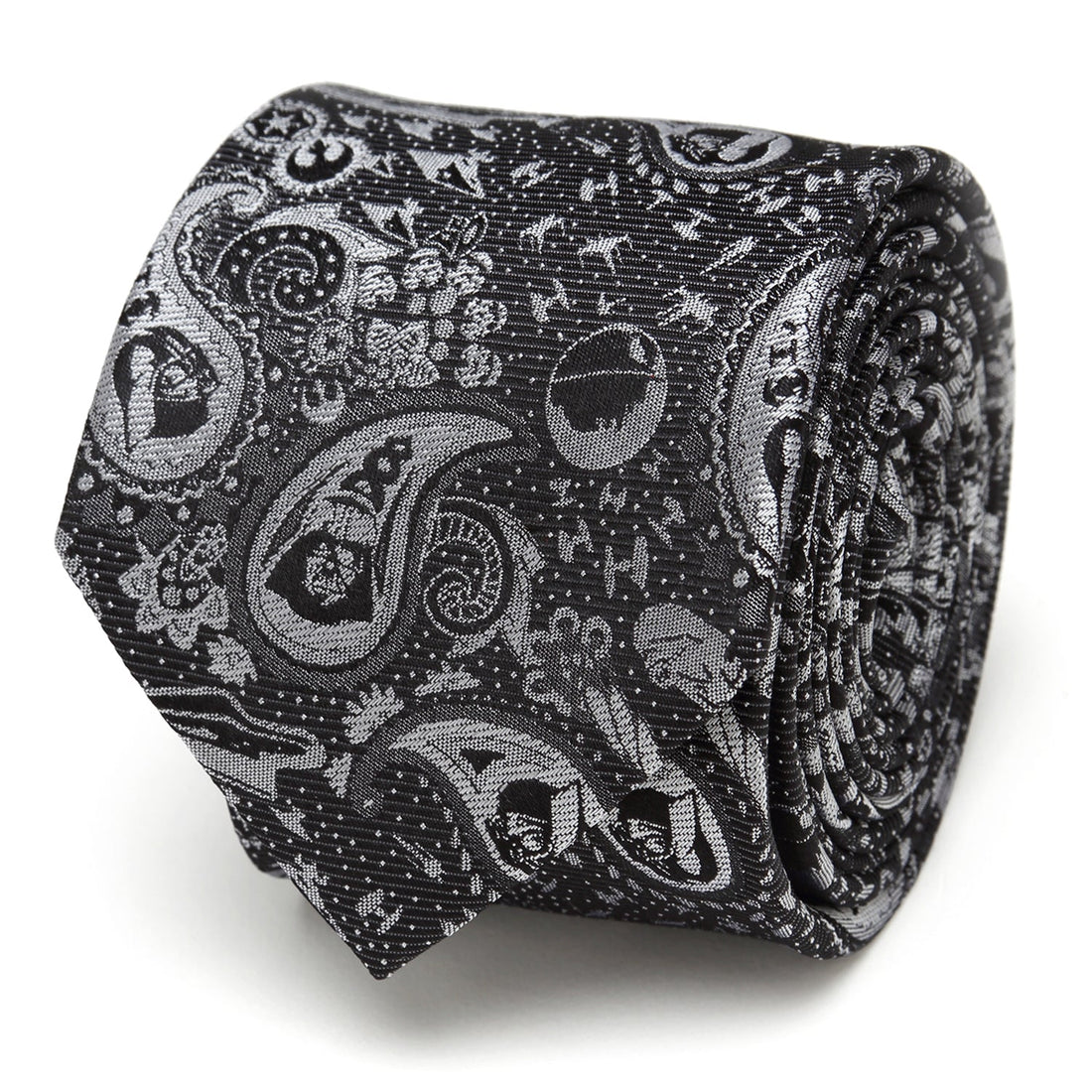 Star Wars Darth Vader Black and White Paisley Tie by Cufflinks.com