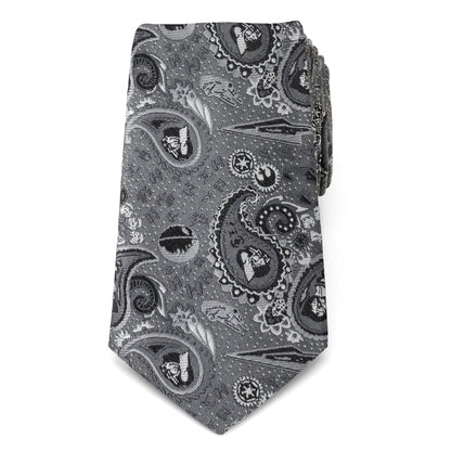 Star Wars Darth Vader Gray Paisley Tie by Cufflinks.com