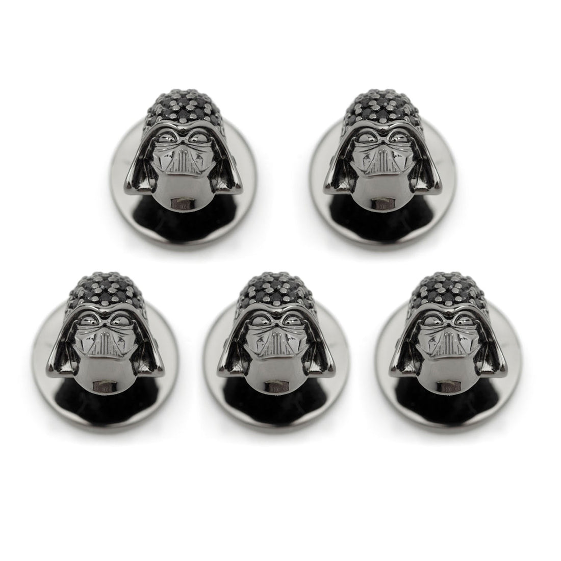 Star Wars Darth Vader Crystal 3D 5-Studs by Cufflinks.com