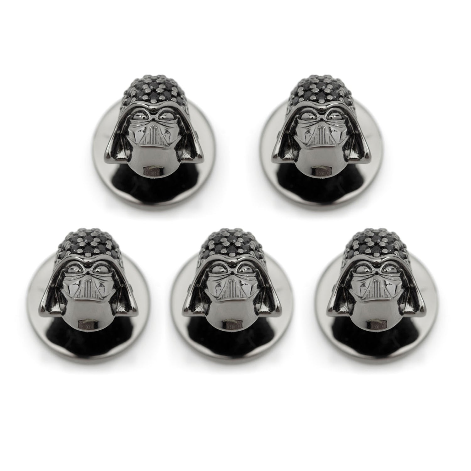 Star Wars Darth Vader Crystal 3D 5-Studs by Cufflinks.com