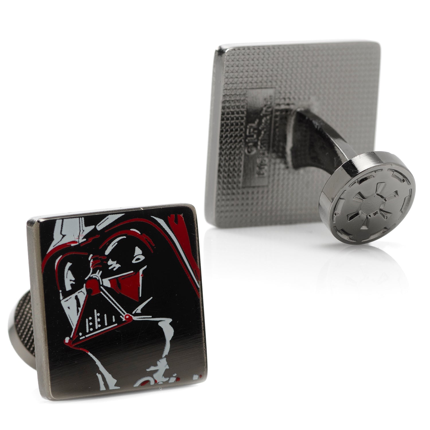 Star Wars Darth Vader Painted Gunmetal Cufflinks by Cufflinks.com