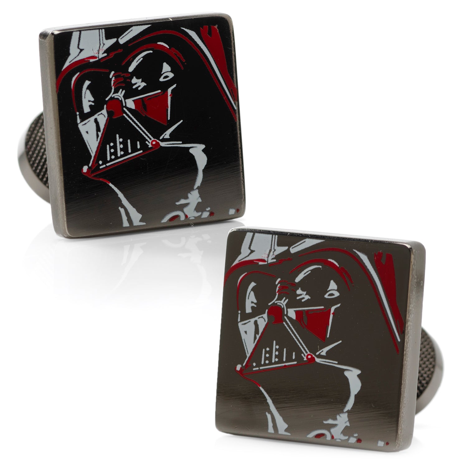 Star Wars Darth Vader Painted Gunmetal Cufflinks by Cufflinks.com